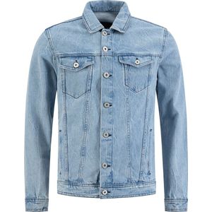 Purewhite - Heren Regular Fit Jas - Blauw - Maat XS