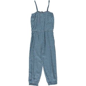 3pommes  - jumpsuit - Blauw met figuurtjes - Maat 152