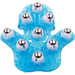 Massage handschoen- body hand massager- beauty massager handschoen - Roller Massage Handschoen - Spierpijn - Rug - Nek - Schouders - Benen - Stress Relief Massager - Massageaccessoires - Blauw