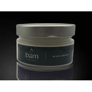 BAM kaarsen - geurkaars zwarte orchidee - 35 branduren - op basis van zonnebloemwas - cadeau - vegan - black orchid