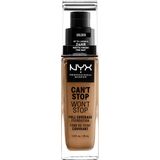 Nyx Professional Makeup Can't Stop Won't Stop Foundation - Golden - Volledig Dekkende Foundation - Medium