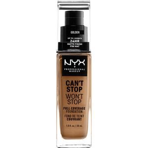 Nyx Professional Makeup Can't Stop Won't Stop Foundation - Golden - Volledig Dekkende Foundation - Medium