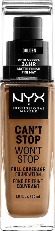 Nyx Professional Makeup Can't Stop Won't Stop Foundation - Golden - Volledig Dekkende Foundation - Medium