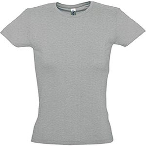 SOLS Dames/dames Miss Korte Mouwen T-Shirt (Grijze Mergel)