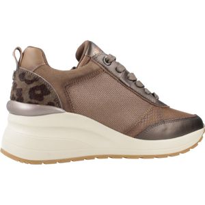 Carmela - 16252103-BRONCE - Leren Sportschoenen - Casual - Veters - 3 tot 5 cm Hakhoogte