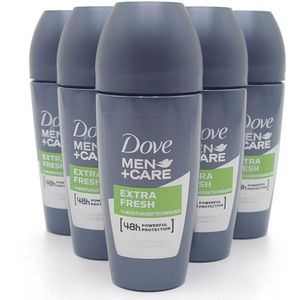 Dove Men+Care Extra Fresh Anti-Transpirant Deodorant Roller - 6 x 50 ml - Voordeelverpakking