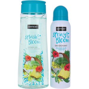 Sence Splash To Bloom Shower Gel & Spray To Bloom Deo Spray - Tropical Joy & Coconut