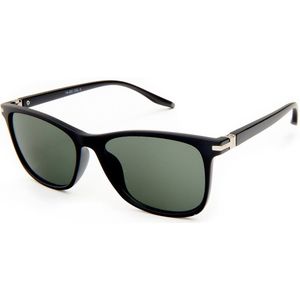 HomeTogether - Heren Zonnebril - Zwart met Groene Lens - Gepolariseerde Glazen - Uitstekende Kwaliteit
