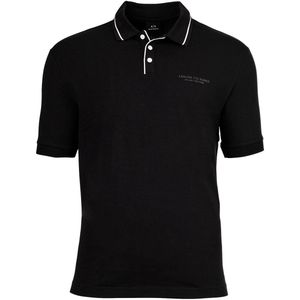 AIX Armani Exchange - XM001557AF10363UC001 - Poloshirt - Zwart - Katoen - Korte Mouwen