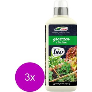 Dcm Meststof Vloeibaar Groenten - Siertuinmeststoffen - 3 x 800 ml Bio