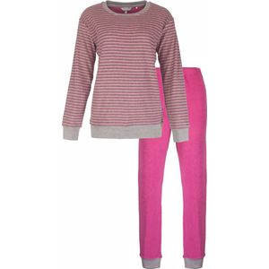 Tenderness - Dames Pyjama - Badstof - Gestreept Dessin - Rose