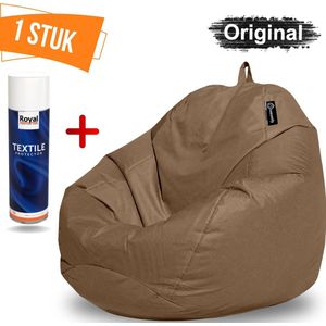 Casacomfy Zitzak+Royal Textile Protecor Spray Zitzak Stoel Volwassenen & Kinderen - Pear Original - Mokka Bruin