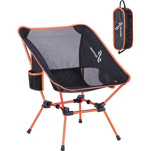 Opvouwbare Campingstoel voor Volwassenen - Lichtgewicht Draagbaar - Strandkampstoel voor Buitenactiviteiten - Kamperen Wandelen Picknick Reizen