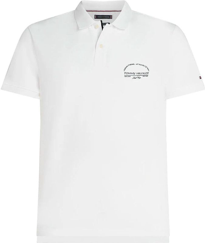 Tommy Hilfiger Archive Graphic Regular Fit Korte Mouw Poloshirt Wit S Man
