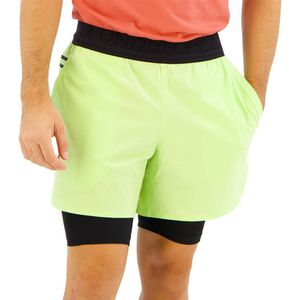 Under Armour - Peak Woven 2-in-1 - Korte Broek - Groen