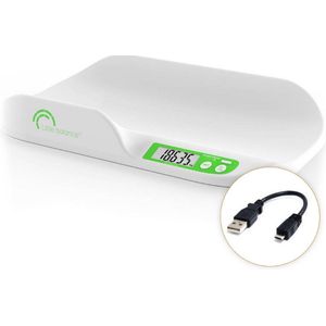 Little balance 8243 babyweegschaal - ook voor dieren - USB oplaadbaar - per 5g - tot max 20kg - stabilisatiesysteem