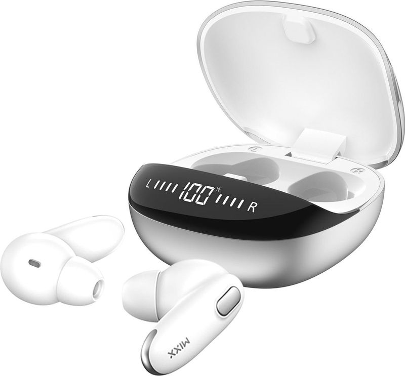 MIXX - StreamBuds Mini Charge 2 - Draadloze Oordopjes - Wit - Qi Opladen