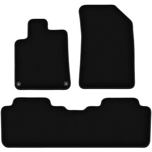 BASIC zwarte veloursmatten voor: Peugeot 407 coupé, sedan, stationwagen, SW (2004-2011)
