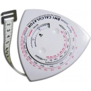 Omvangs meetlint met BMI meter