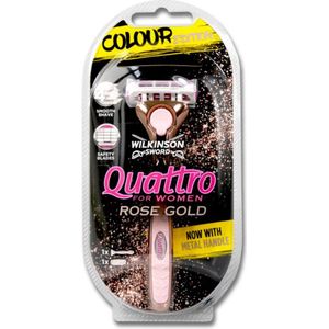 Wilkinson scheermes Quattro for Women Rosé Gold