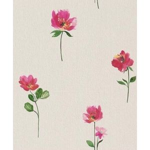 Modern bloemen behang rasch 436914
