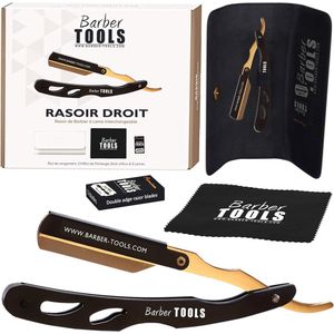 Verwisselbaar Scheermes Set met 5 Dubbele Messen, Aluin-Pen en Opbergtas