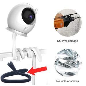 Actie4you® - Babyfoonhouder - Camera Houder - Babyfoon Standaard - Babyfoon Houder - Babyfoon Bevestiging - Babyfoonhouder voor Bed - Standaard – Flexibel - Zwart