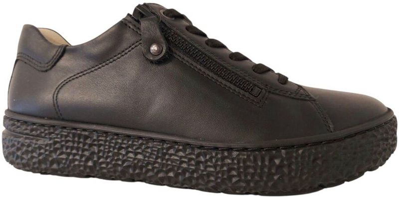 Hartjes - Sneaker 162.1402/99 01.00 - Zwart - Zacht Glad Leer - Wijdte H