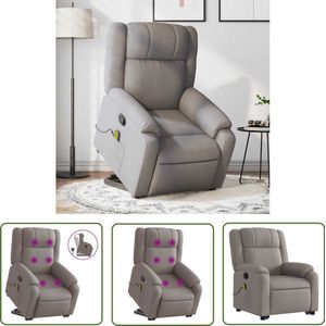 vidaXL Draaihoek Sleutel - Dynamische Sleutel - Sta-op-massagestoel verstelbaar stof taupe - Gereedschapset - Mechanica Tools - Monteursgereedschap