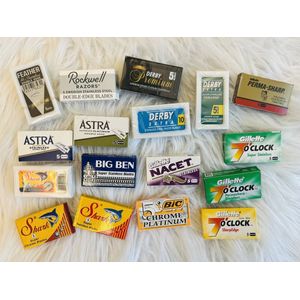 Safety Razor Blades sampler pack - 95 scheermesjes