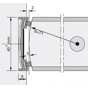 Alprokon - Branddichting 302 - Deurdikte 40 mm - 240 cm - Koz Stijl