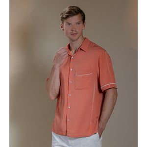 Laurent Vergne - Heren - Bowling Shirt - 100% Viscose - maat M - Slim fit