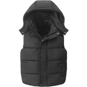 Jongens Meisjes Lichtgewicht Warm Mouwloos Hooded Vest Donsjack Herfst Winter Winddicht
