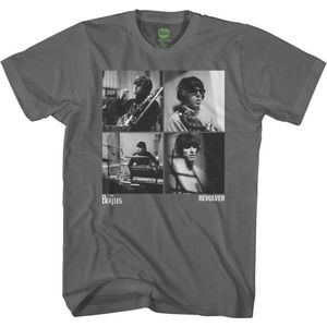 The Beatles - Revolver Studio Shots Heren T-shirt - 3XL - Grijs