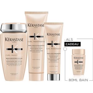 Kérastase Curl Manifesto - Shampoo - 250ml - Conditioner - 200ml - Leave-in Crème - 150ml - Cadeau Shampoo 75ml