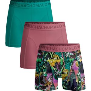 Muchachomalo Heren Boxershorts - 3 Pack - Maat M - 95% Katoen - Mannen Onderbroeken