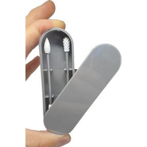 Herbruikbare Wattenstaafjes - 2 Doosjes - Wasbare Wattenstaafjes Duurzaam - Grijs - oDaani