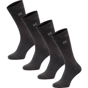 BOXR Underwear - Bamboe sokken - Bamboe Sokken Dames & Heren - Zijdezacht - Naadloos - Lange sokken - 47/49 - Antraciet
