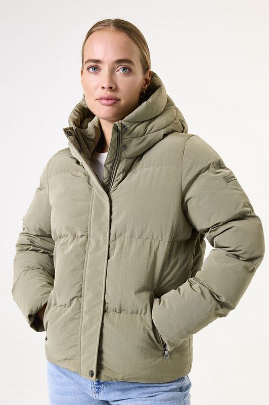 Garcia - GJ500907-5895 - Jas - Dames - Oversized Puffer - Kraag - Drukknoopsluiting