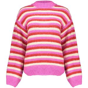 Geisha - Loose Knit Stripes - Trui - Pink
