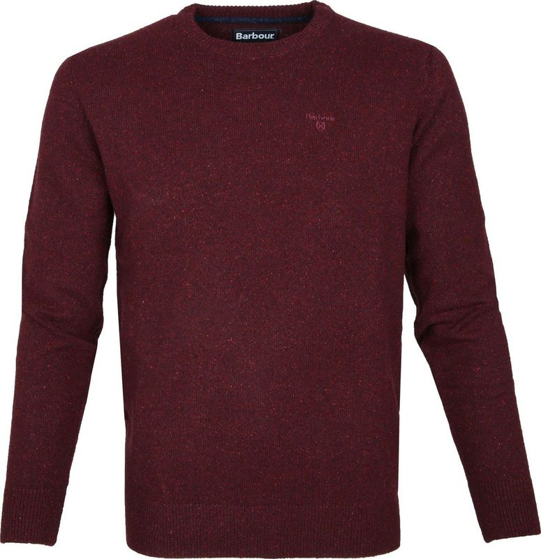 Barbour - Tisbury - Trui - Bordeaux - Wol - Modern-Fit