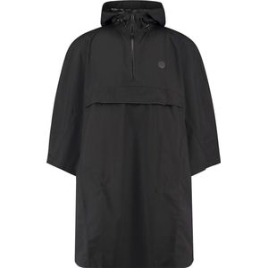 AGU Grant Regenponcho Essential Unisex - Zwart - One Size - Dames & Heren - Waterdicht & Ademend