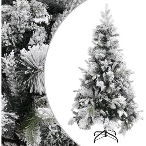 vidaXL-Kerstboom-met-dennenappels-en-sneeuw-225-cm-PVC-en-PE