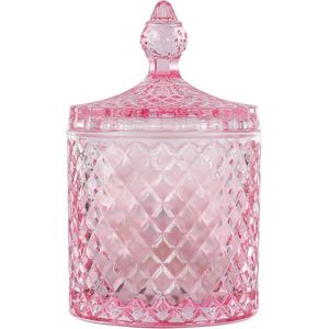 Glazen Apotheker Pot met Deksel voor Badkamer - Organiser en Dispenser voor Wattenstaafjes, Bollen, en Pads