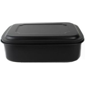 Generic Lunchbox Yeeco 1 Liter 19 X 13,5 X 5,5 Cm Rvs Zwart