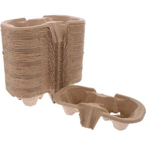 Allecto Premium - Koffiebekerhouder voor 50 Stuks Pulp Koffie Bekers - Auto Melkkarton Drager.