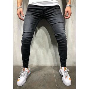 Cotton District - Black Jeans Heren - Tapered Fit