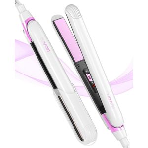 2-in-1 keramische haarstijltang - snel opwarmen, met vergrendelingsschakelaar - 110-240 V dubbele spanning