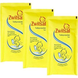 Zwitsal Baby Talkpoeder - Navulling - Voor Dagelijks Gebruik - Dermatologisch Getest - 3 x 100 Gram - 3 stuks