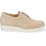 Durea - 6293 Veterschoenen - Beige - Wijdte E